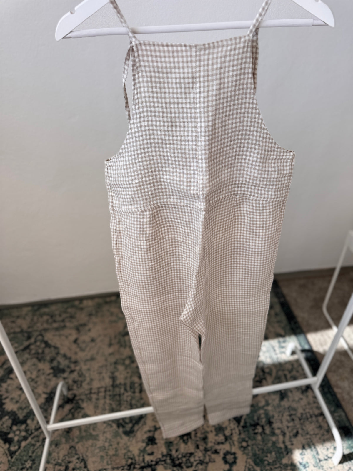 Overall JACKY, beige gingham, XS