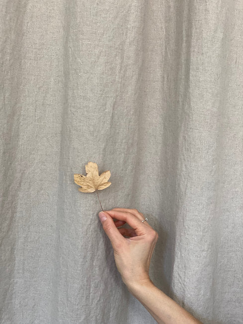 Washed linen fabric by meter