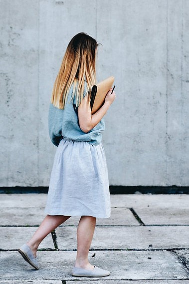 WOMEN'S LINEN TOP OVERSIZES SLEEVELESS