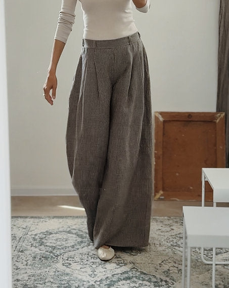 Women's linen pants / linen trousers VICTORIA  Simply Grey