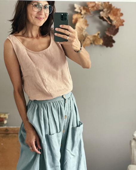 Nina top mild grey, L