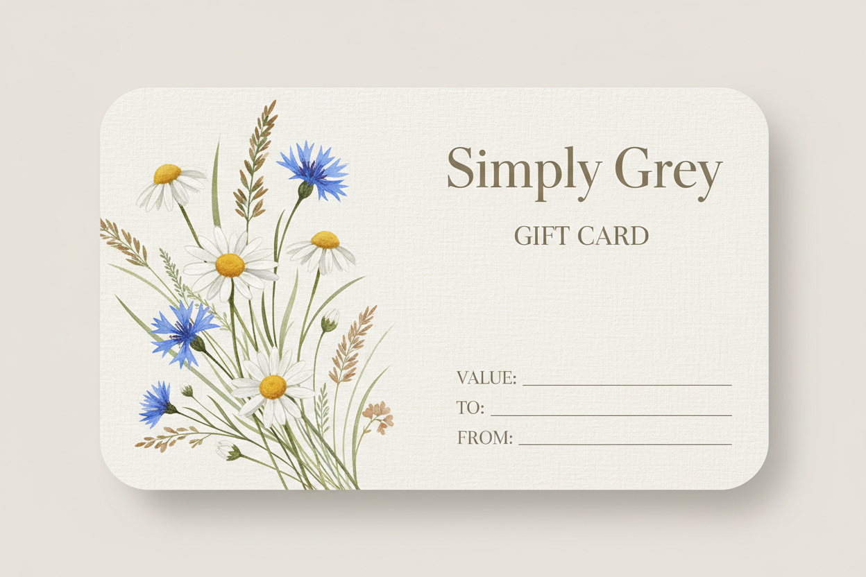 Gift Card Simply Grey