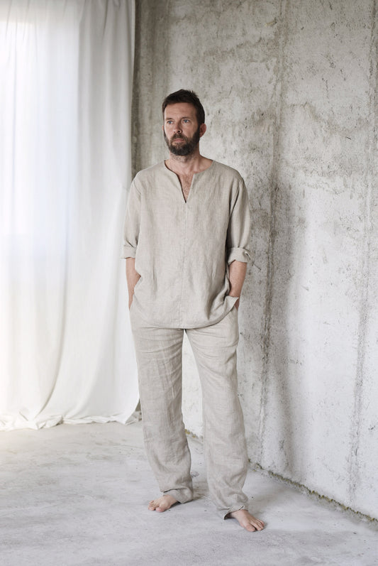 MEN'S LINEN PAJAMAS