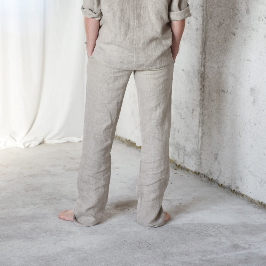 Men's linen pajama pants