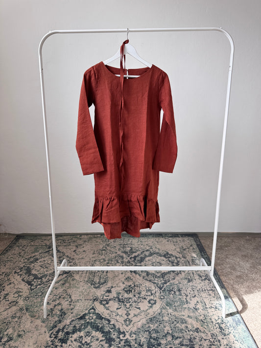 Women dress XS, Chestnut
