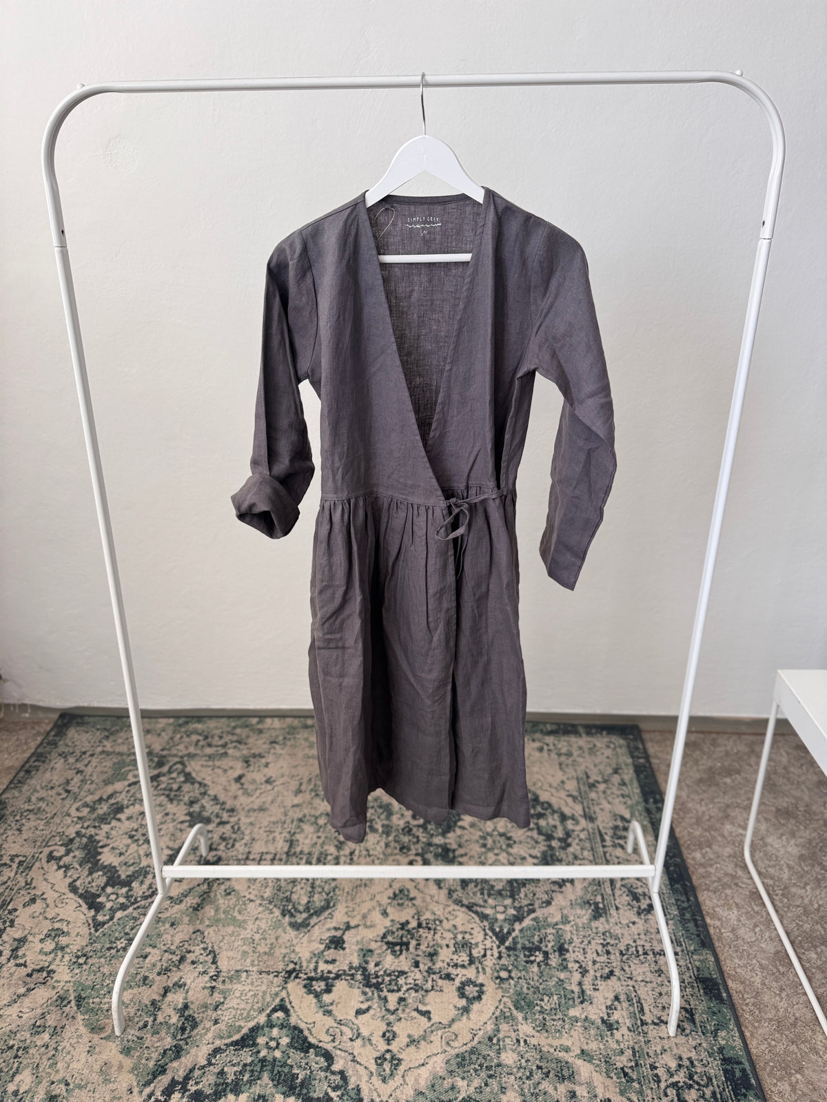 Women's linen WRAP dress