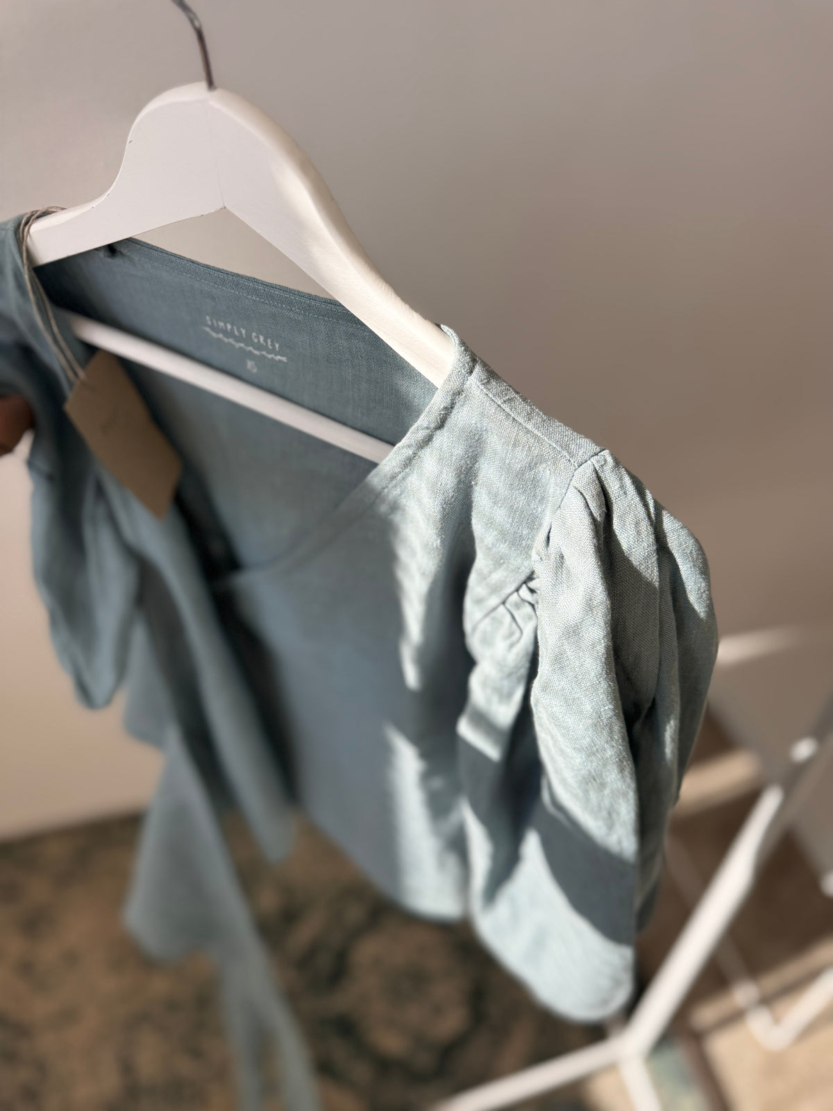 Women's linen wrap blouse LARITA