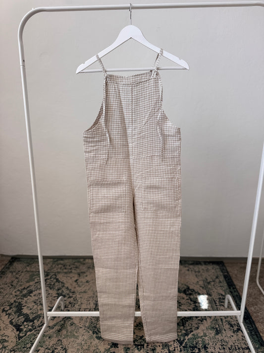 Overall JACKY, beige gingham, XS