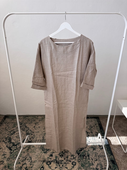 OVERSIZED Women dress (nightgown), color natural
