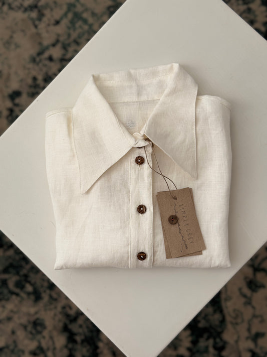 Adele shirt, off-white, S/M