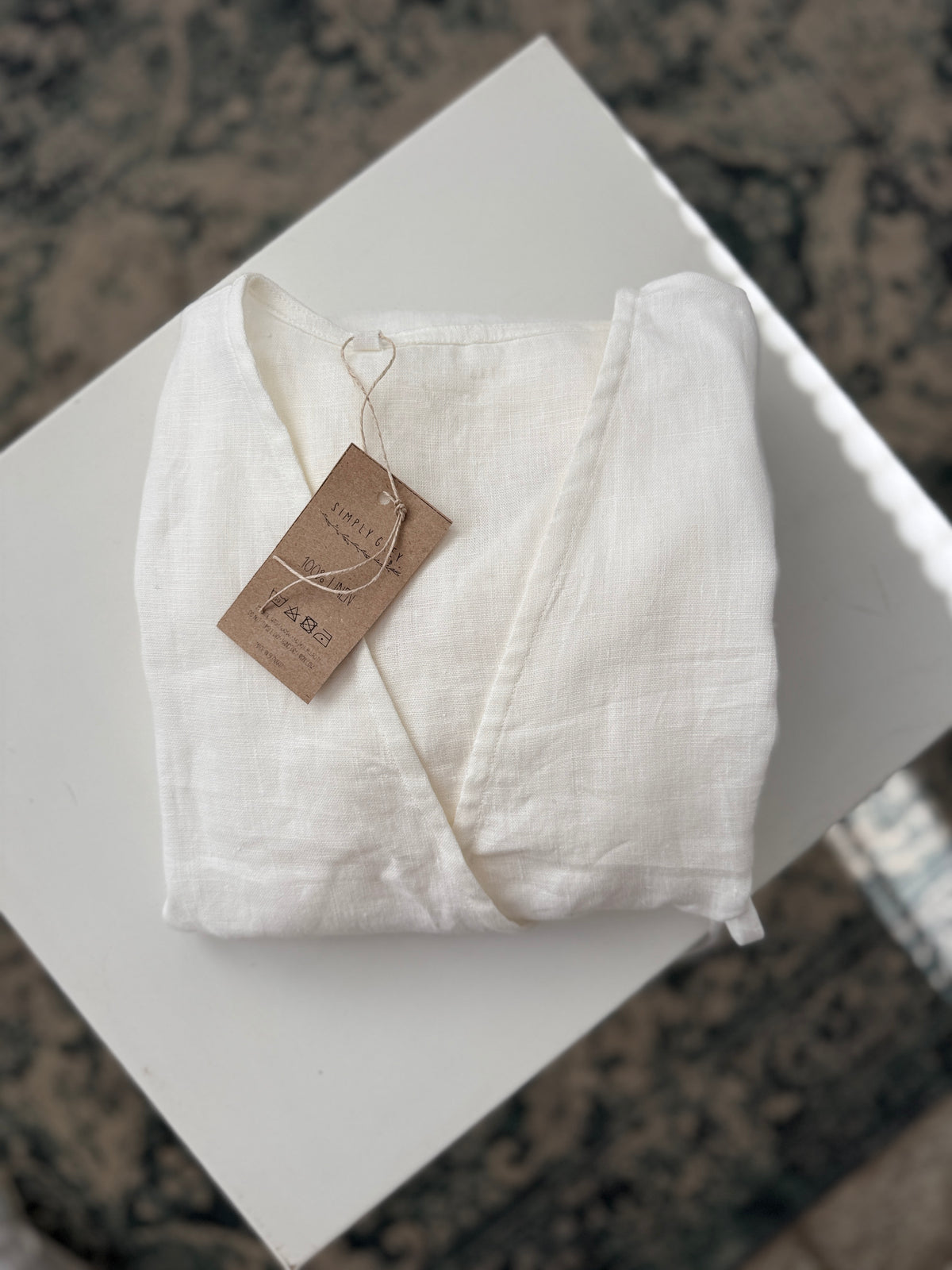 Women's linen WRAP dress
