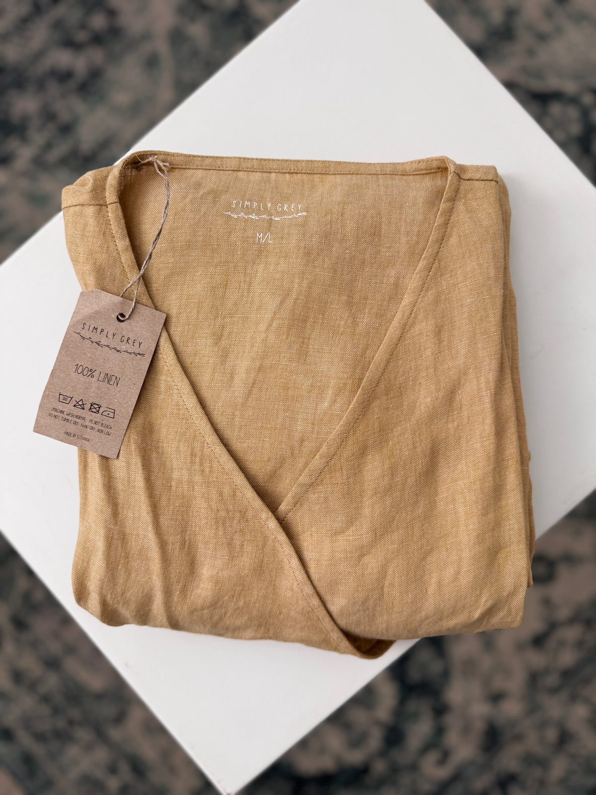 Women's linen wrap blouse LARITA