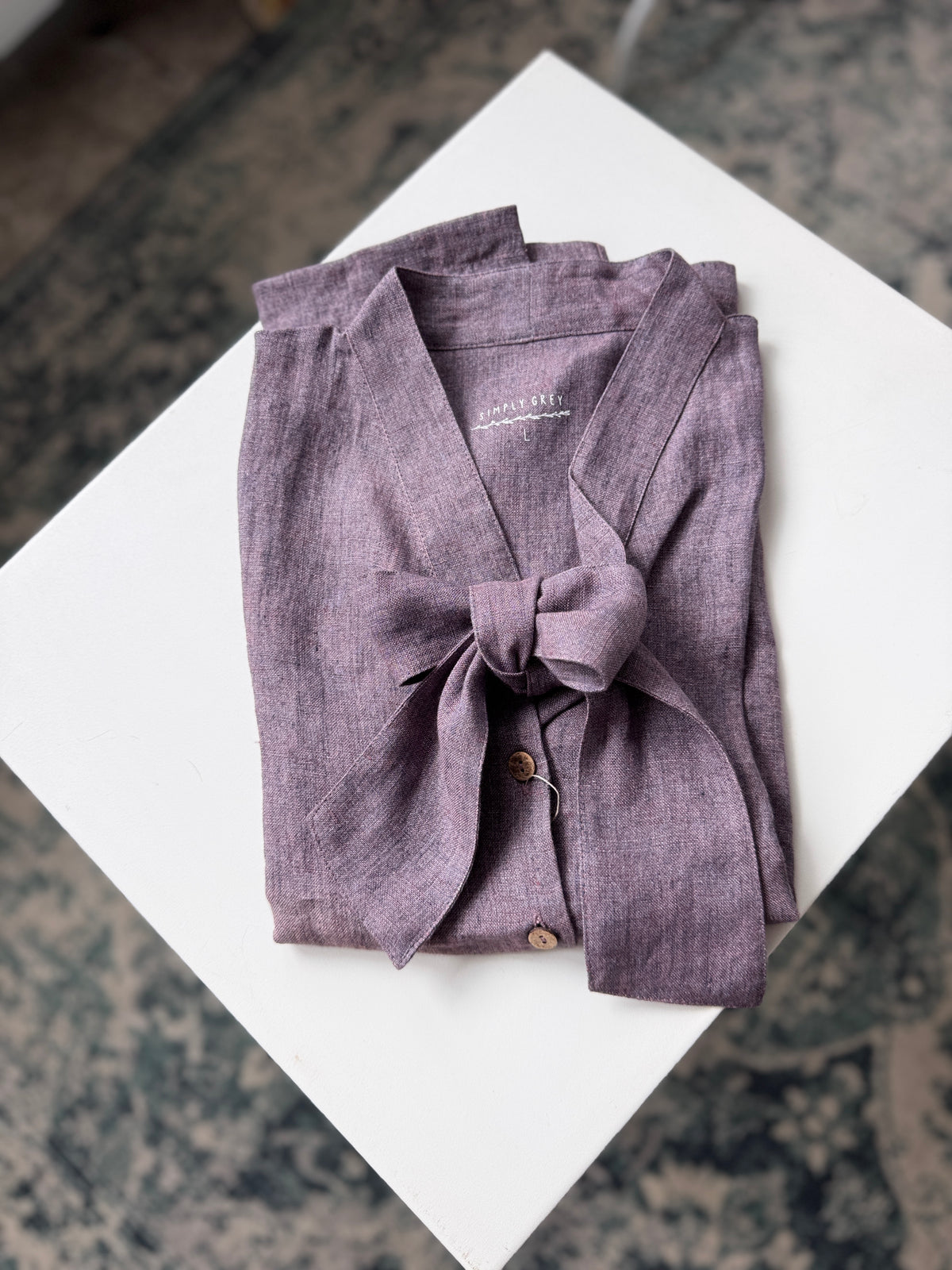 Women shirt Carol, purple melange L