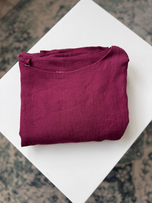 Basic dress, M/L plum