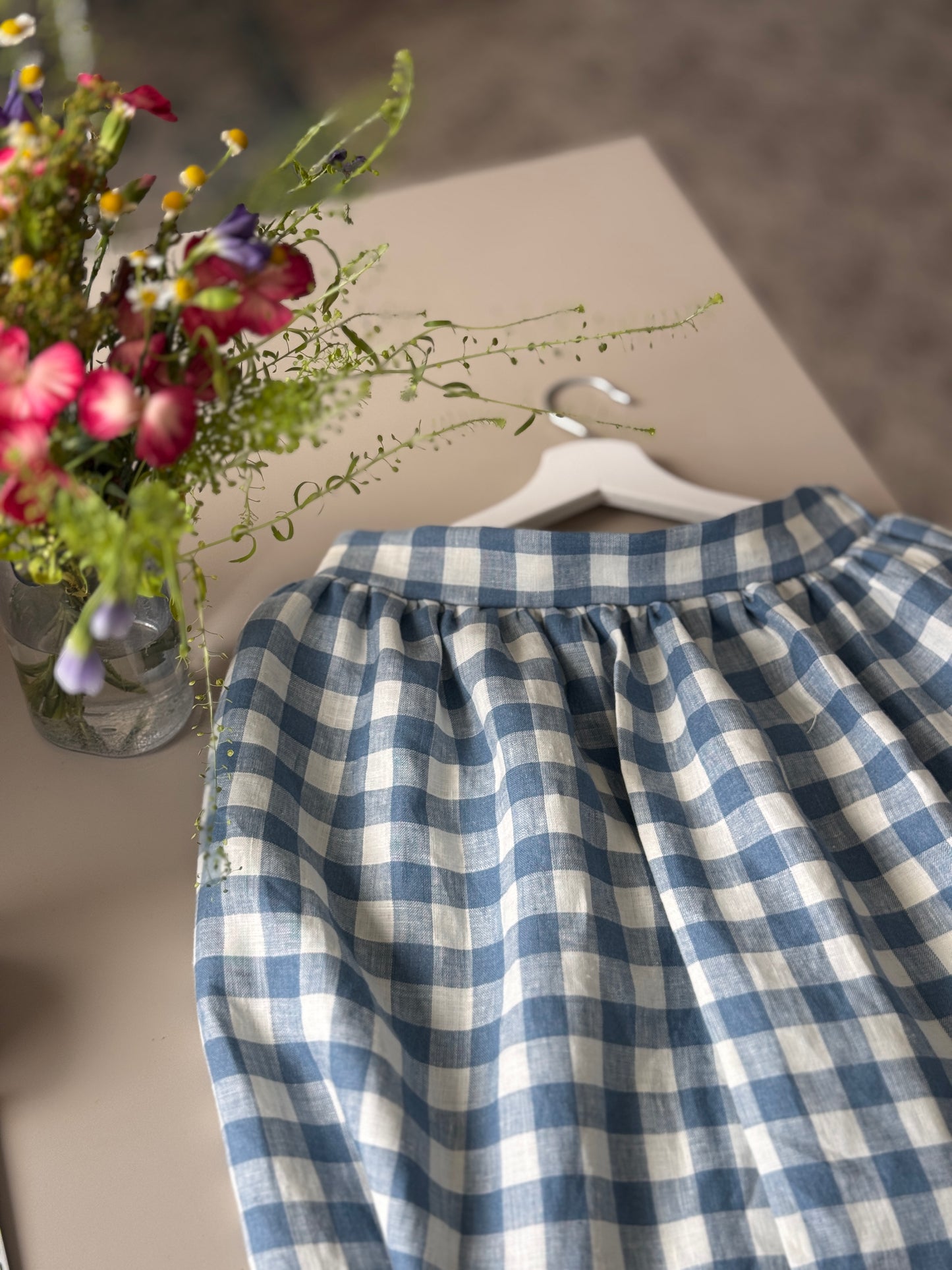 Washed linen fabric by meter