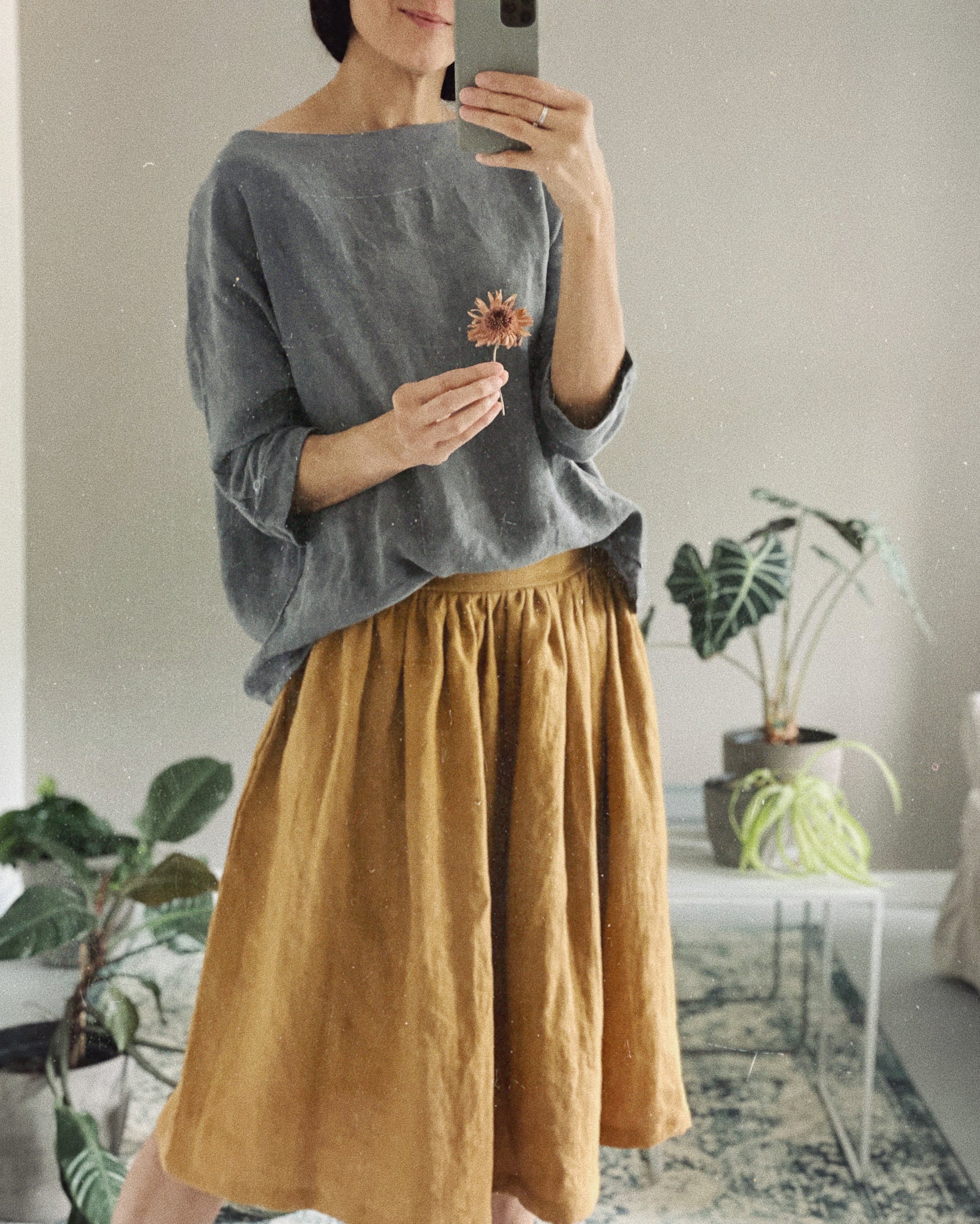 Linen skirt 