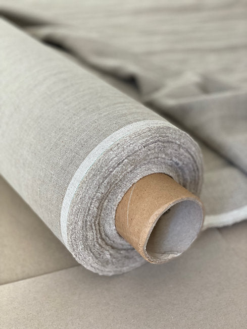 Washed linen fabric by meter