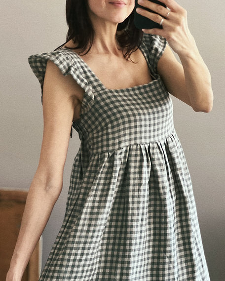 Women's linen dress LUNA long
