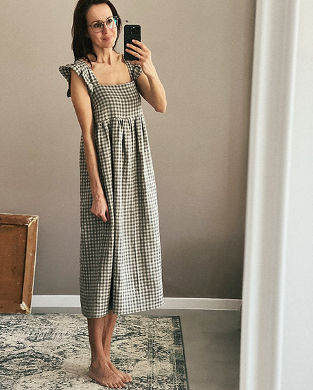 Women's linen dress LUNA long