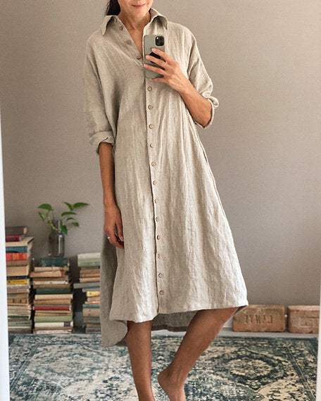 Women's linen dress SCARLETT