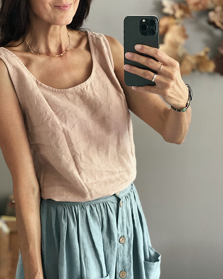 Linen tank top NINA
