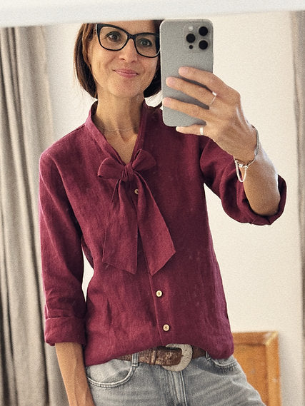 Women's linen top CAROL