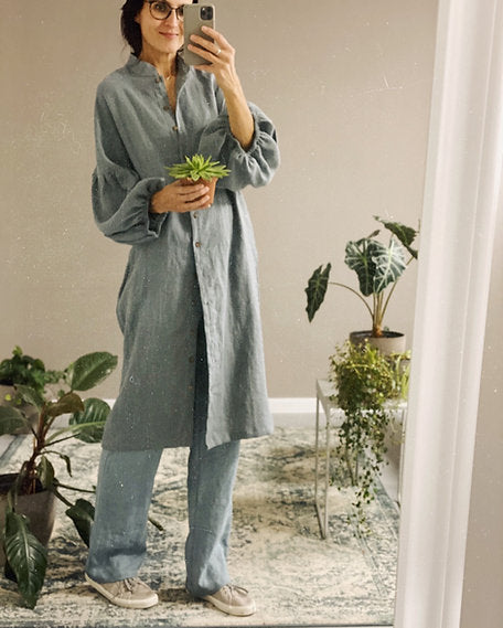 Women's linen dress / linen coat MARINA