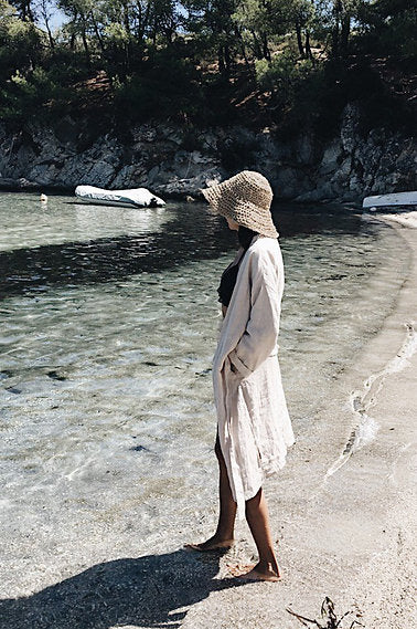 WOMEN'S LINEN ROBE