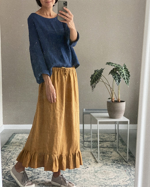 Women’s linen skirt BETTY - one size