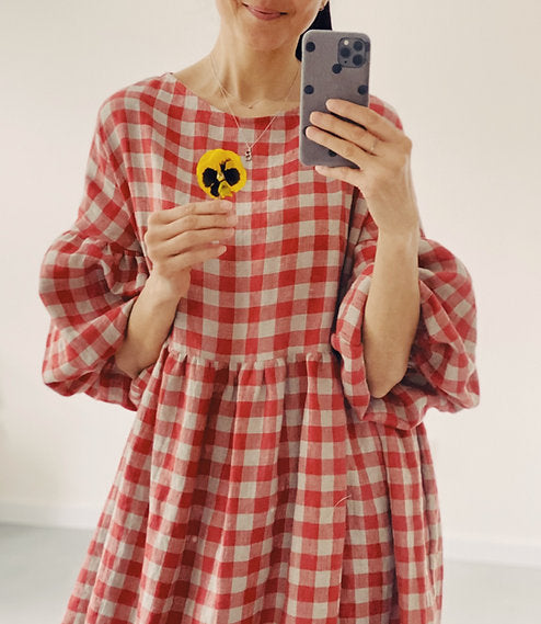 Women's linen dress OLIVIA long