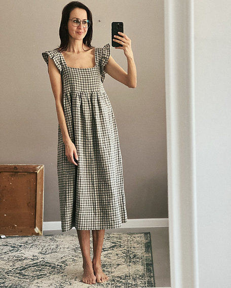Women's linen dress LUNA long