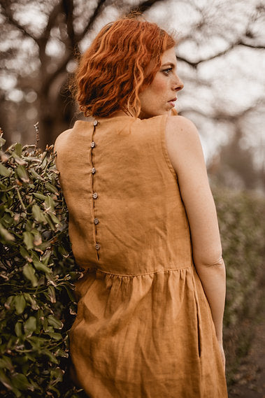 WOMEN'S LINEN DRESS SLEEVELESS