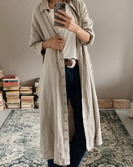 Women's linen dress SCARLETT