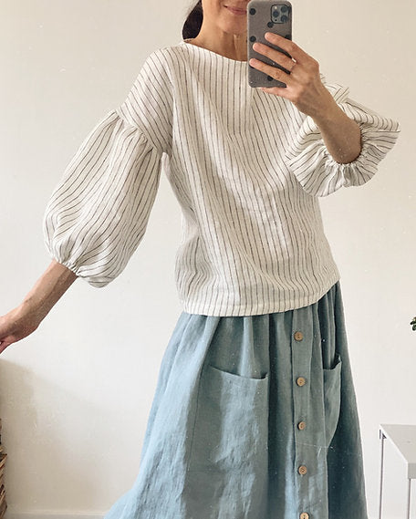 Women's linen top BELLA