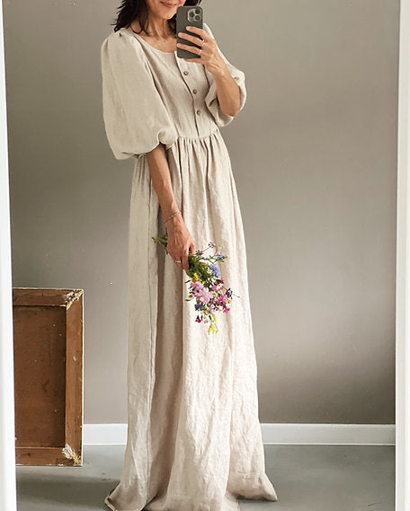 simply grey linen dress Olivia dress in a new color is online Natural/white grid #linen # linendress #linenclothing #slowlivingforlife #linenclothes #handmade#loveoflinen #linenlove #linenfashion #shopsmall #handmadeisbetter #ethicalfashion #madewithlove #slowclothes