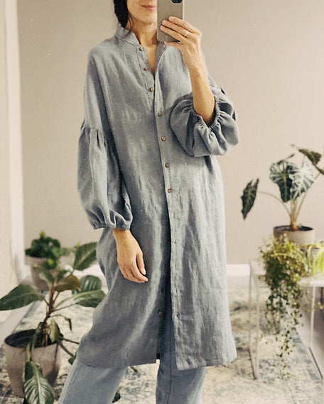 Women's linen dress / linen coat MARINA
