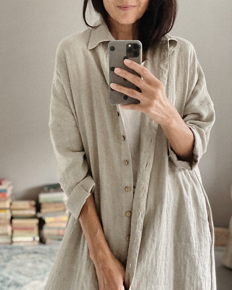 Women's linen dress SCARLETT