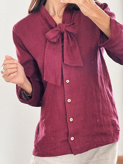 Women's linen top CAROL