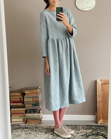 Women's linen dress SOPHIA long