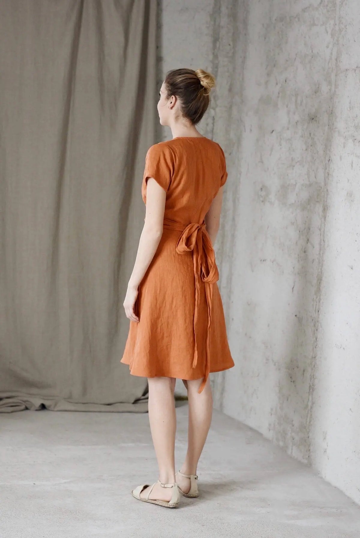 CLAIRE dress, ochre, S