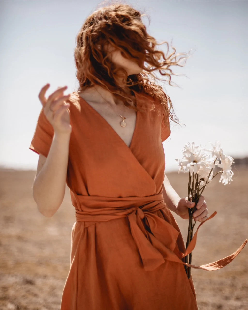 CLAIRE dress, ochre, S